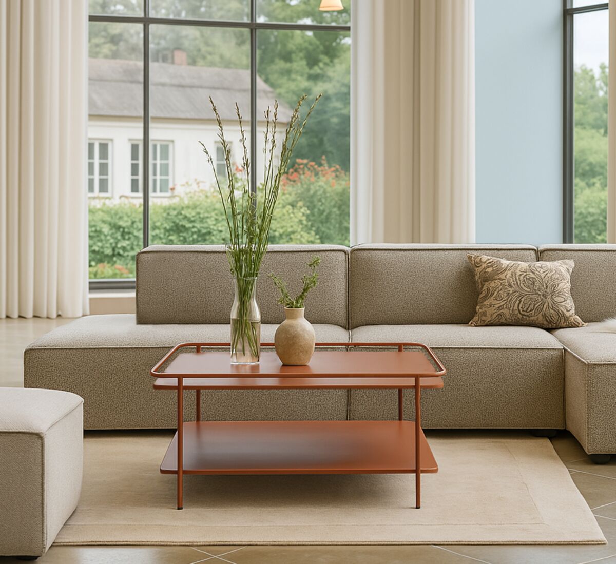 Veke Jobba sohvapöytä 110x55 cm terracotta | Alk. 159,00 €